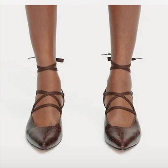 Rachel Comey kitten heel croc lace up - Picture 2 of 9